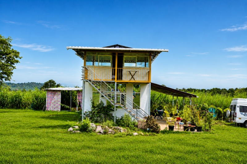 Independent cottage exterior view